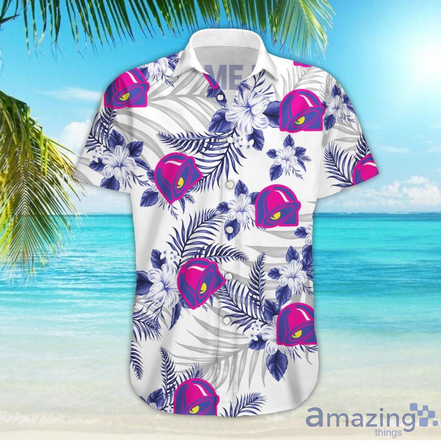 Personalized custom name Taco Bell Tropical Flower Aloha Hawaiian Shirt And Beach Short Set image Personalized custom name Taco Bell Tropical Flower Aloha Hawaiian Shirt And Beach Short Set Product Photo 4