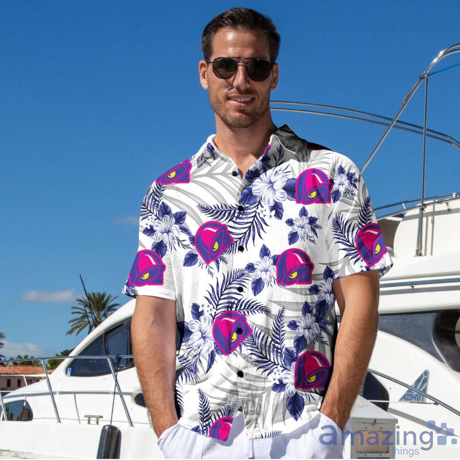 Personalized custom name Taco Bell Tropical Flower Aloha Hawaiian Shirt And Beach Short Set image Personalized custom name Taco Bell Tropical Flower Aloha Hawaiian Shirt And Beach Short Set Product Photo 6