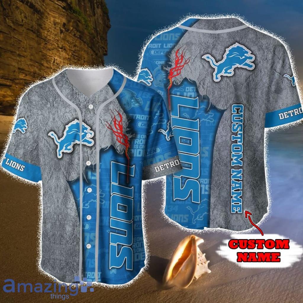 Personalized Detroit Lions Baseball Jersey Shirt For Fans