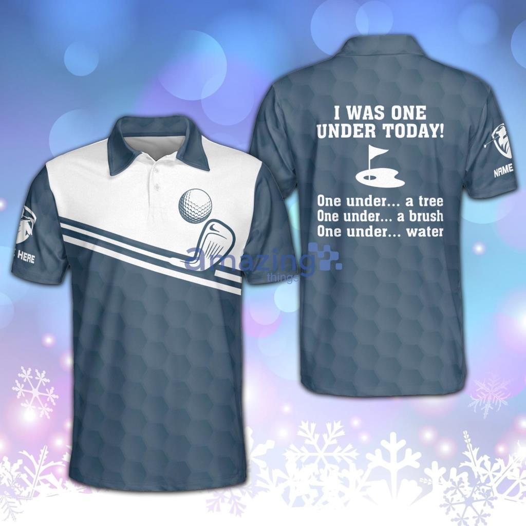 Personalized Golf, American I Was One Under Today Polo Shirt - Personalized Golf, American I Was One Under Today Polo Shirt
