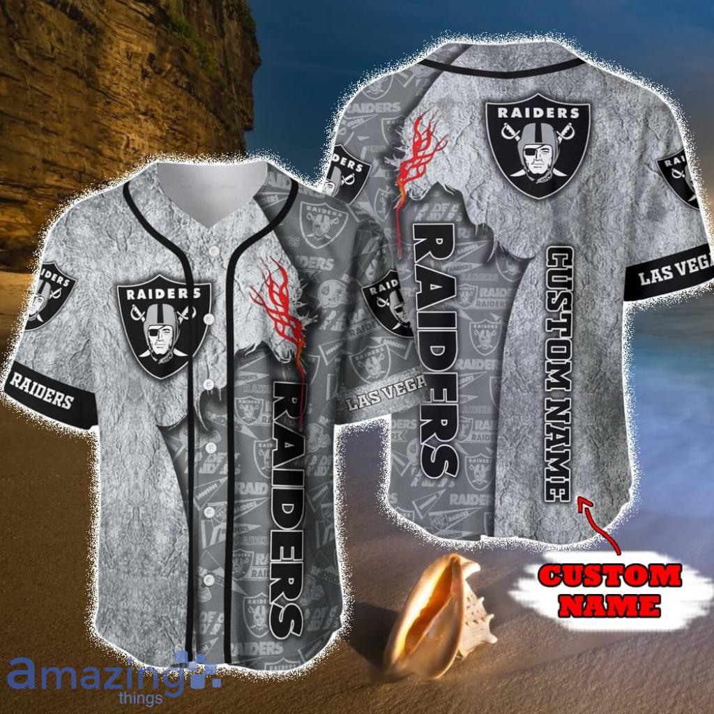 Personalized Las Vegas Raiders Baseball Jersey Shirt For Fans - Personalized Las Vegas Raiders Baseball Jersey Shirt For Fans