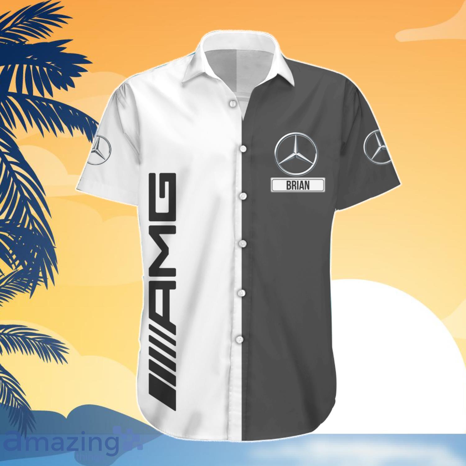 Personalized Mercedes Benz Combo Hawaiian Shirt And Shorts image Personalized Mercedes-Benz Combo Hawaiian Shirt And Shorts Product Photo 3