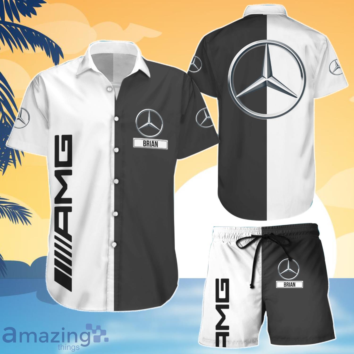 Personalized Mercedes-Benz Combo Hawaiian Shirt And Shorts Product Photo 1