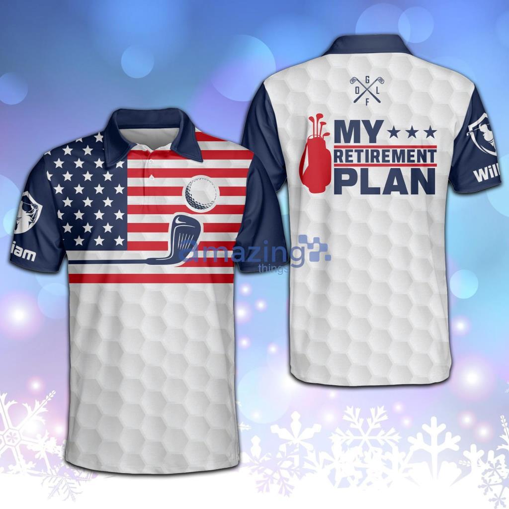 Personalized My Retirement Plan Crazy Golf Polo Shirt - Personalized My Retirement Plan Crazy Golf Polo Shirt