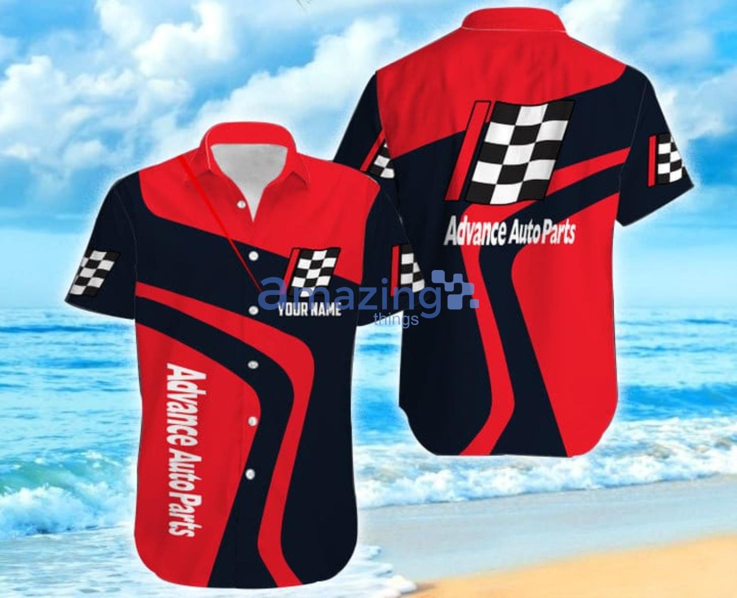 Personalized Name Advance Auto Parts Men And Women Hawaiian Shirt Product Photo 1