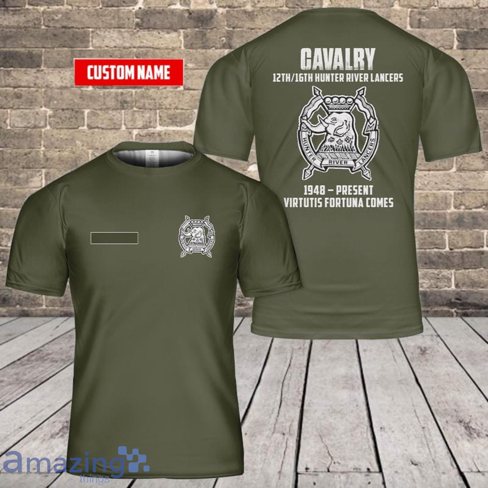 Personalized Name Australian Army 12th16th Hunter River Lancers 3D T-Shirt