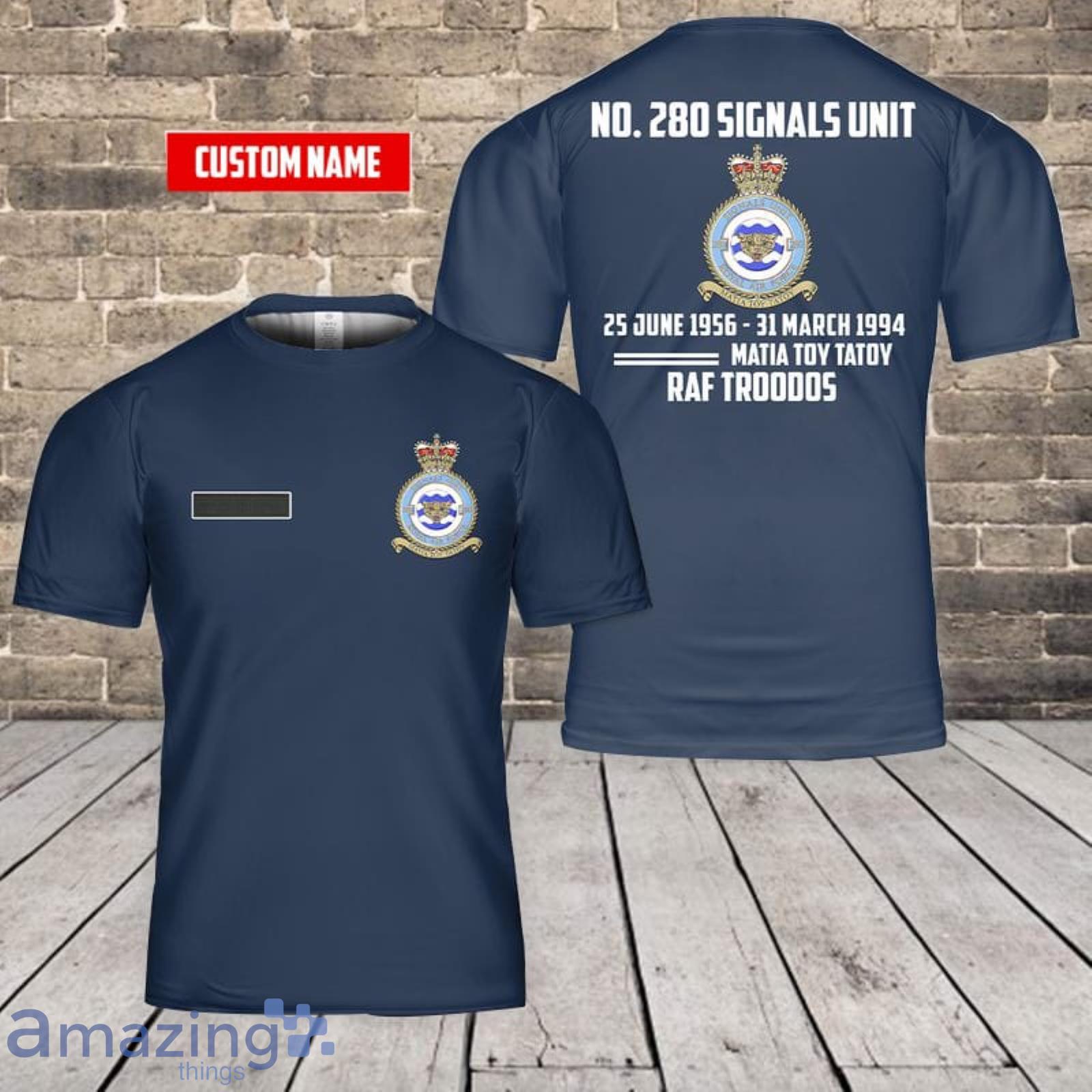 Personalized Name Royal Air Force No. 280 Signals Unit RAF 3D T-Shirt Product Photo 1