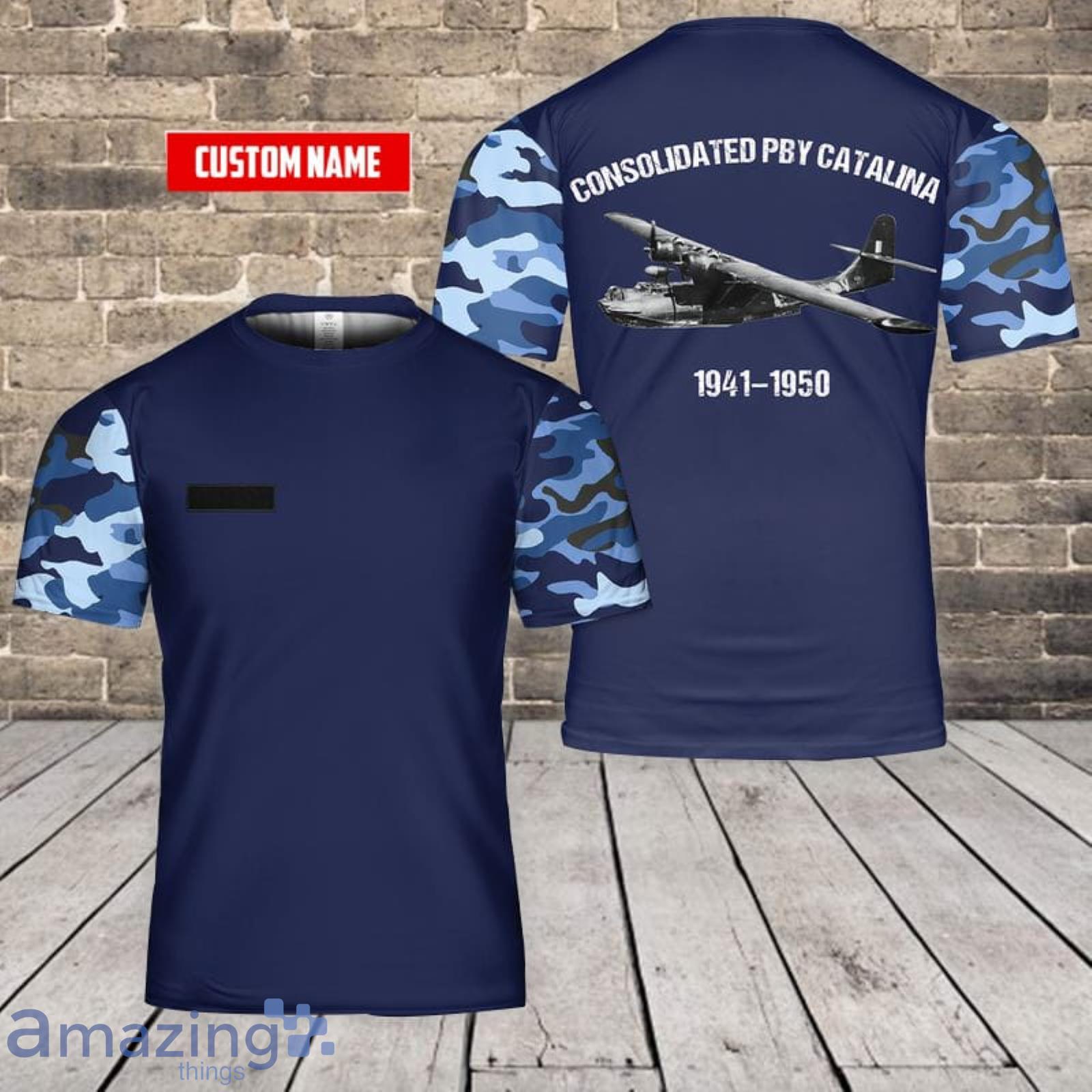 Personalized Name Royal Australian Air Force Consolidated PBY Catalina 3D T-Shirt Product Photo 1