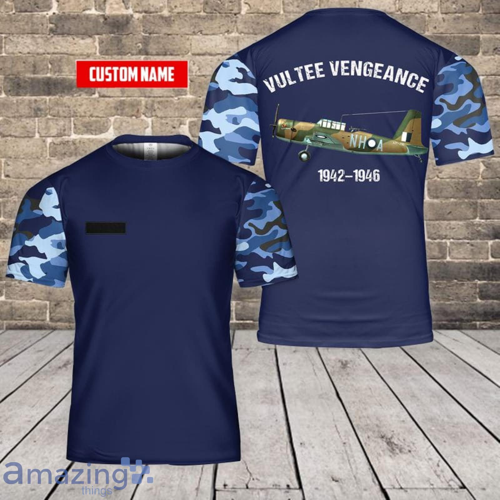 Personalized Name Royal Australian Air Force Vultee Vengeance 3D T-Shirt Product Photo 1