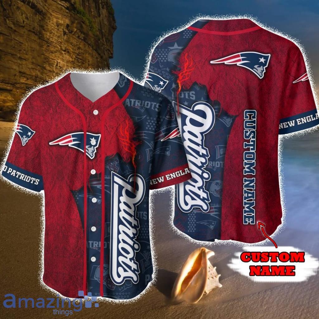 Personalized New England Patriots Baseball jersey shirt for fans