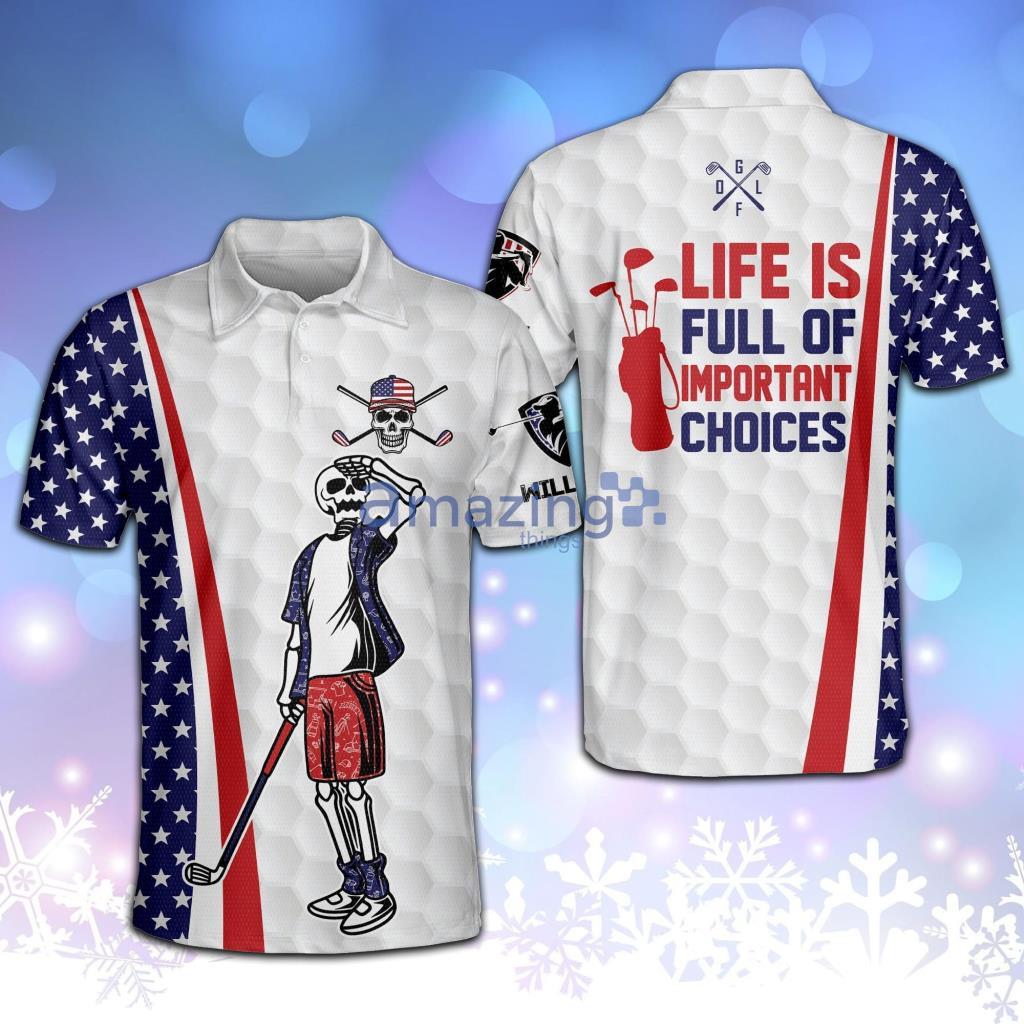 Personalized Patriotic American Flag Skull Golfer Polo Shirt - Personalized Patriotic American Flag Skull Golfer Polo Shirt Personalized Patriotic American Flag Skull Golfer Polo Shirt - Personalized Patriotic American Flag Skull Golfer Polo Shirt