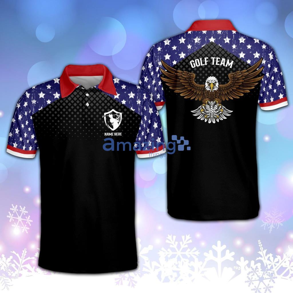 Personalized Patriotic Crazy Eagles  For Team Polo Shirt - Personalized Patriotic Crazy Eagles  for Team Polo Shirt
