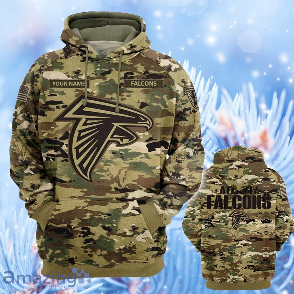 Personalized Your Name NFL Atlanta Falcons OCP Camouflage Hooide 3D ...