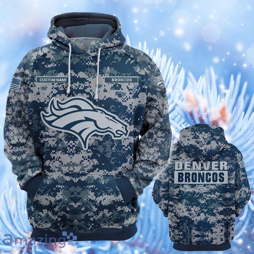 Denver Broncos Camo Pattern 3D Hoodie All Over Print Denver Broncos Fan  Gift Ideas - T-shirts Low Price