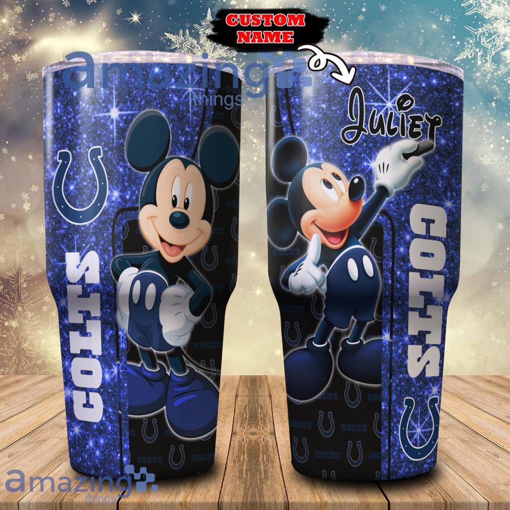 Personalized your name NFL Indianapolis Colts -Mickey Mouse Disney  Tumbler - 5