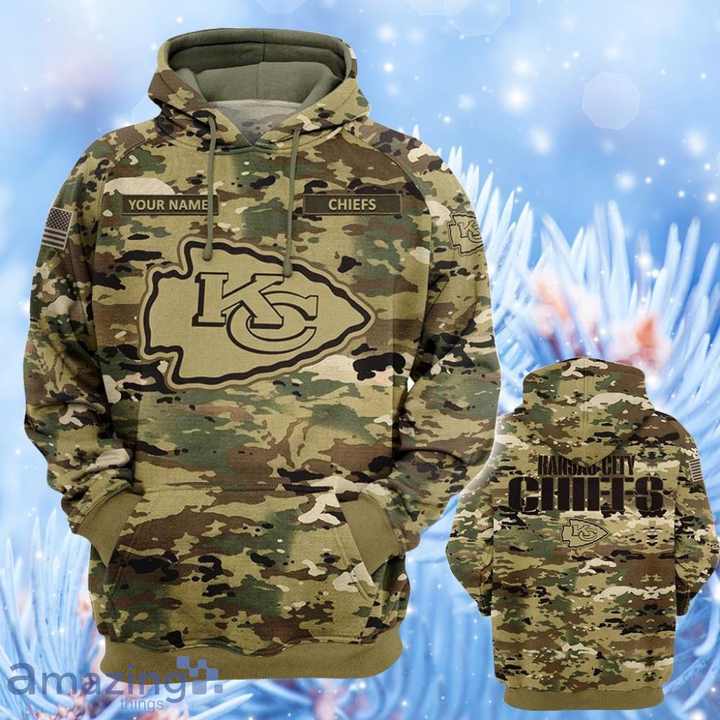 Personalized Kansas City Chiefs Camo Hunting 3D Hoodie, Shirt