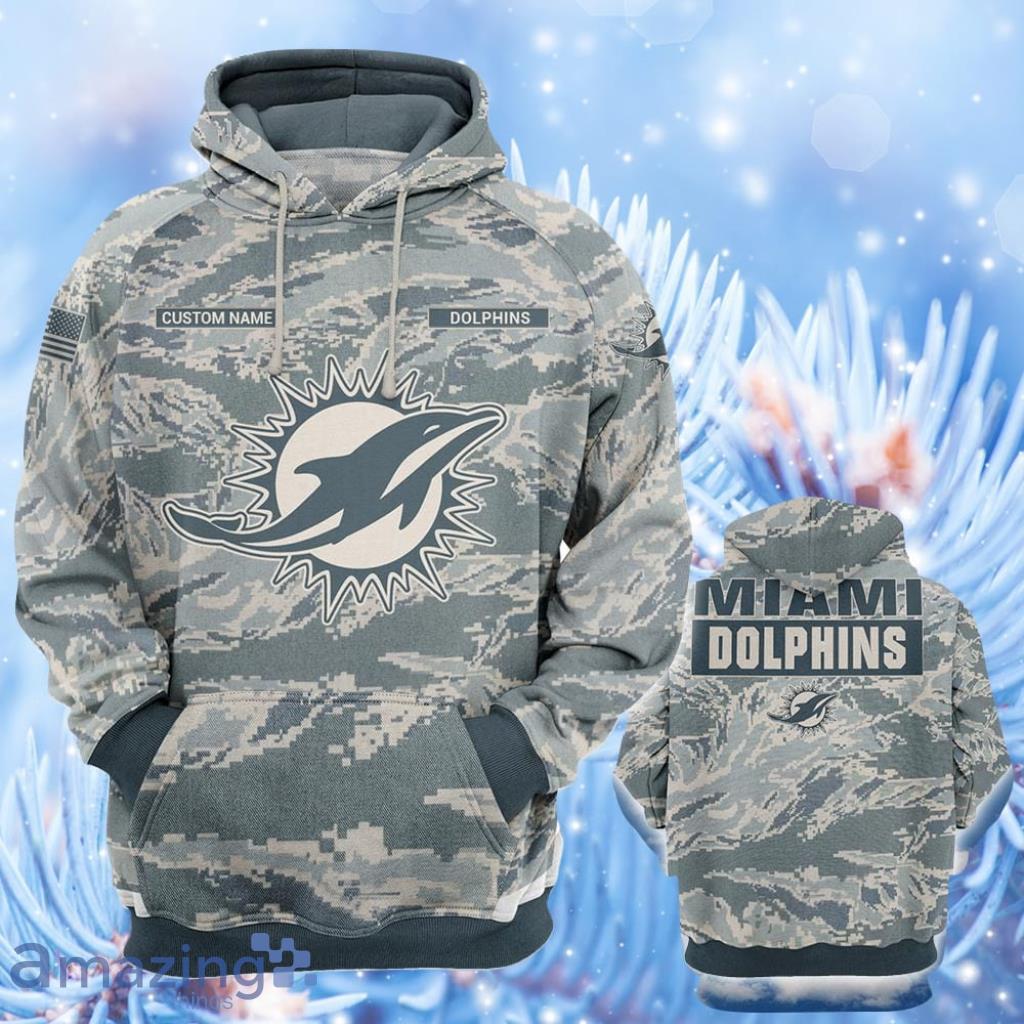 Miami Dolphins Camo 3d Hoodie Gift For Fan Men For Women - T