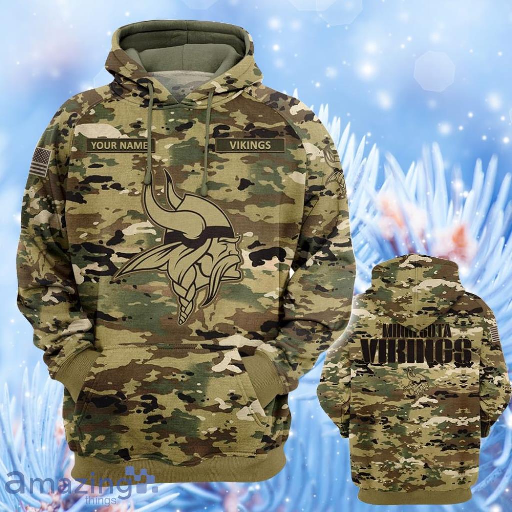 Minnesota Vikings NFL Special Camo Hunting Personalized Hoodie T