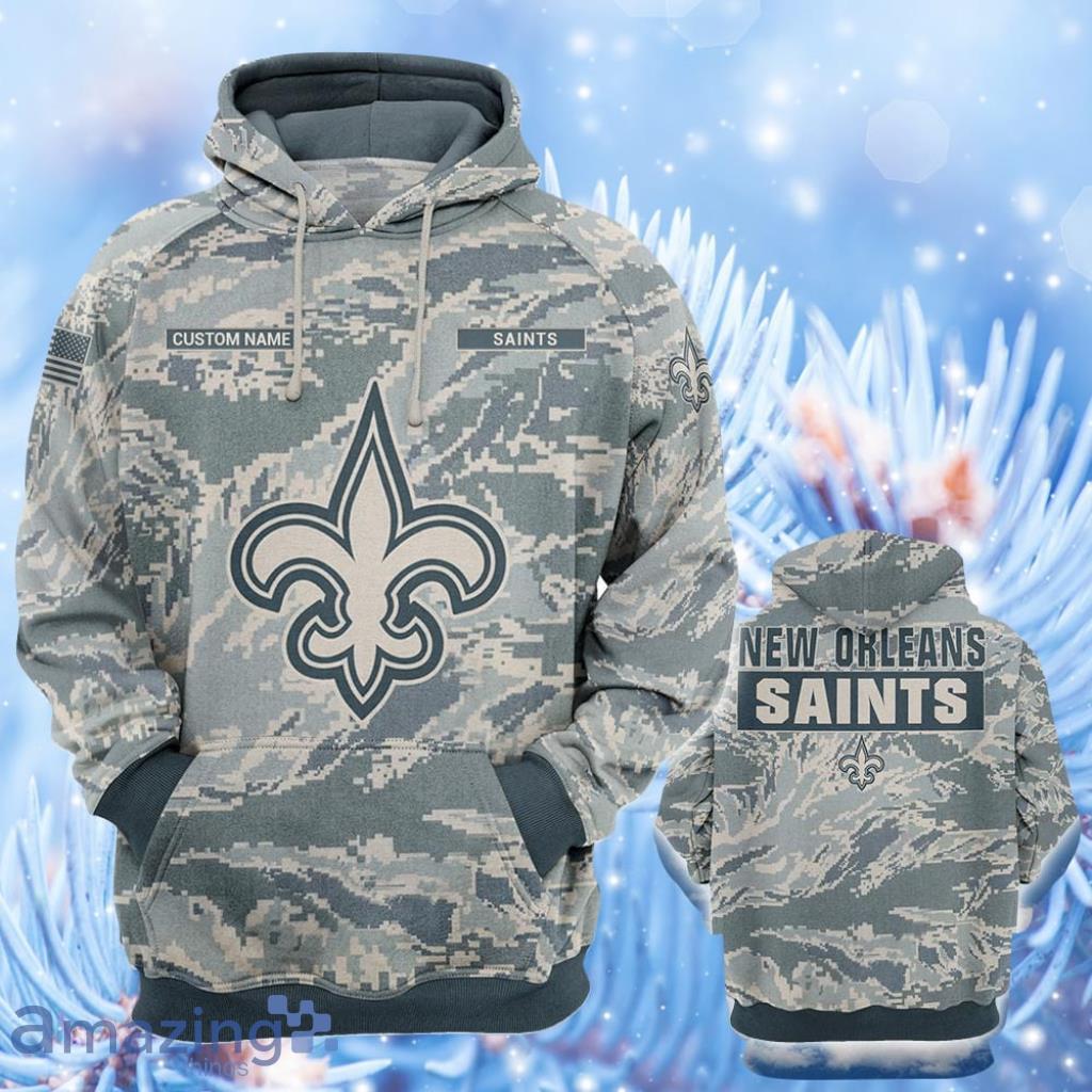 New Orleans Saints Camouflage Veteran 3D 3d Print Custom Name