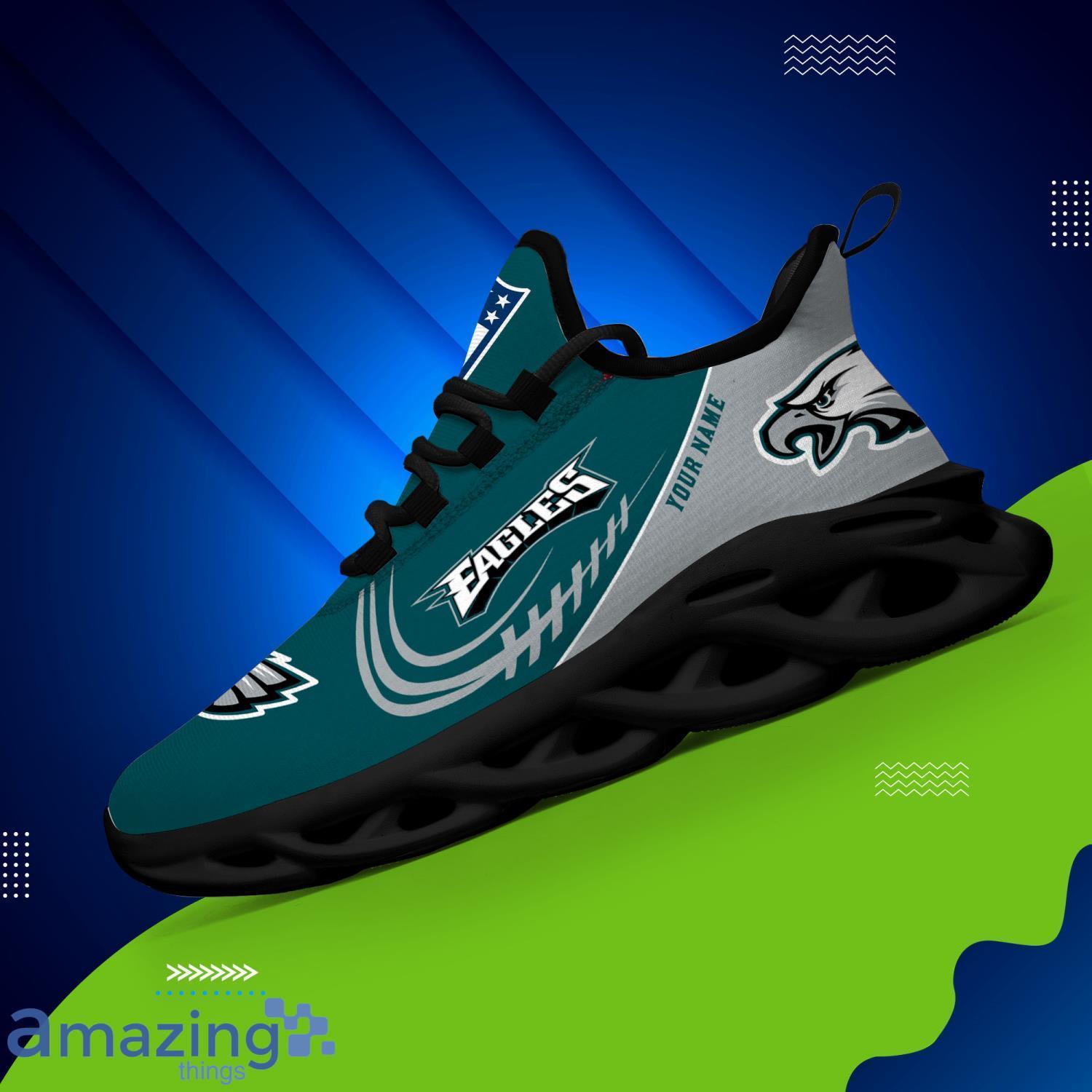 Philadelphia Eagles Custom Name Sneakers Max Soul Shoes