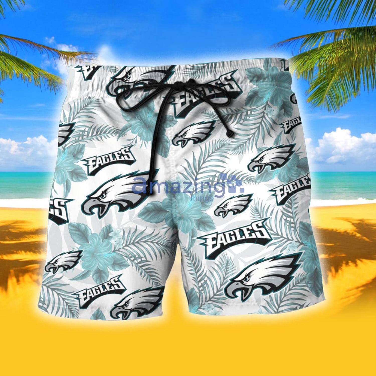 Perfect Combo Philadelphia Eagles NFL Summer Hawaiian Shirt and