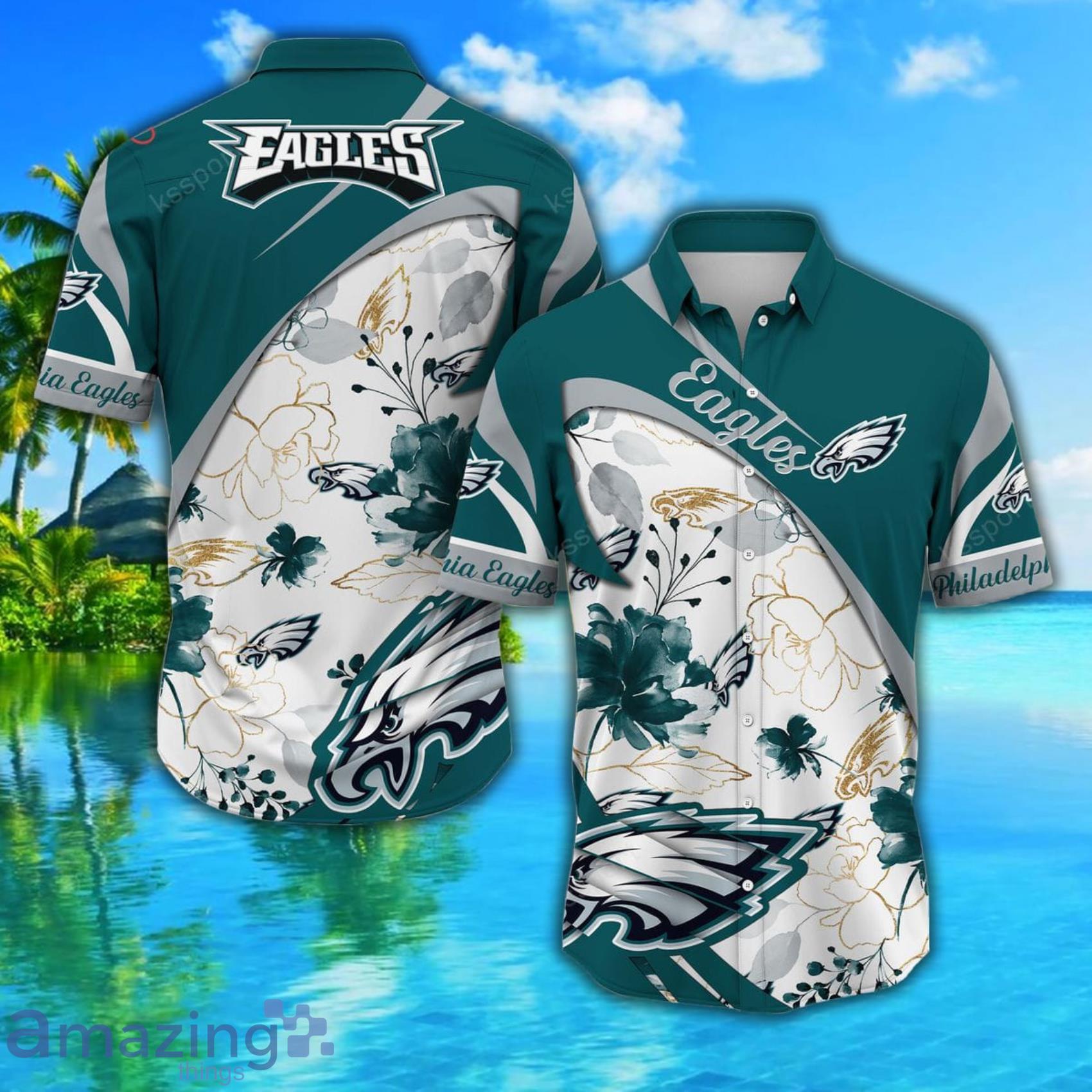 Philadelphia Eagles NFL Customized Summer 3D All Over Printed Hawaiian Shirt,  Short