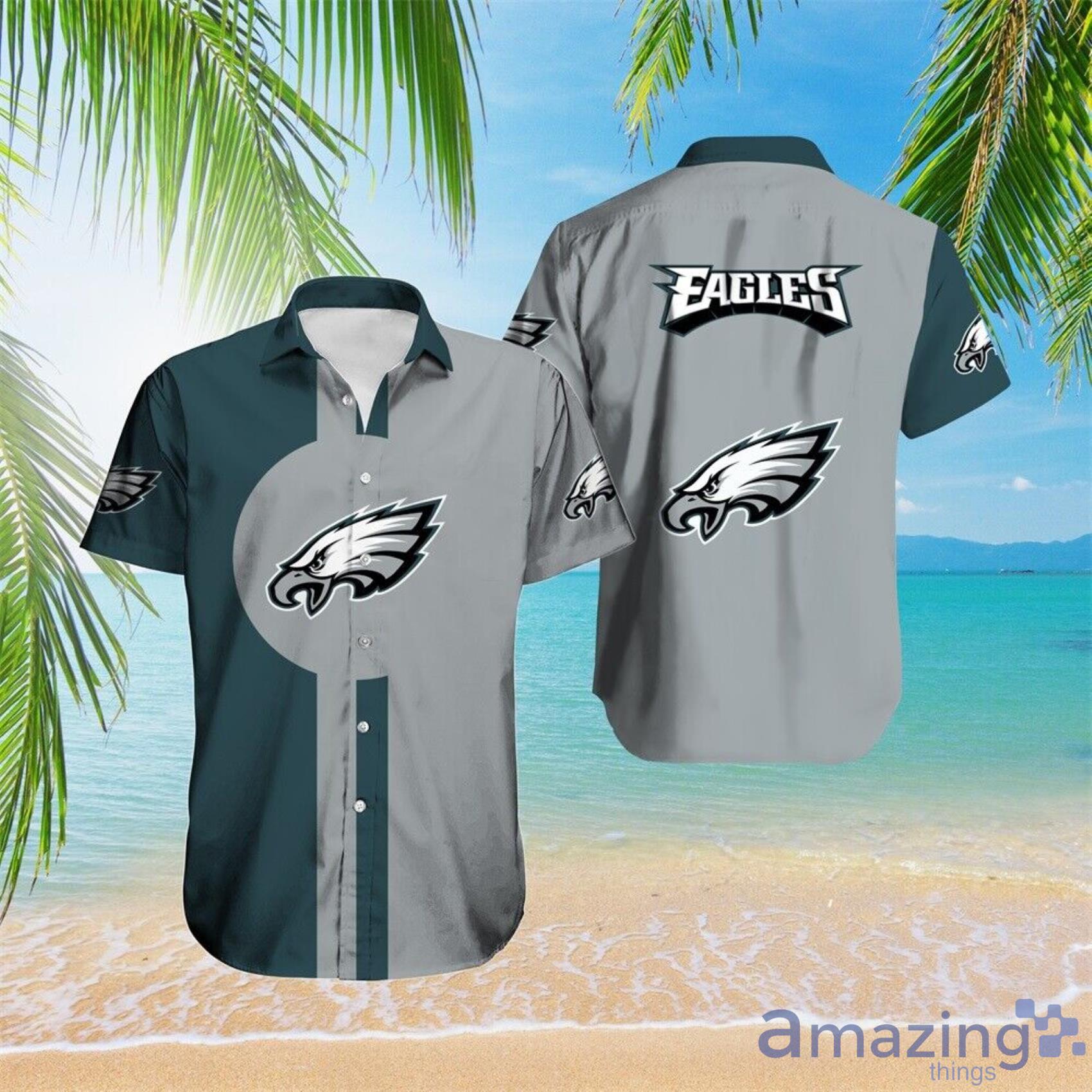 Philadelphia Eagles Short Sleeve Hawaiian Shirt Gift For Fans - Philadelphia Eagles Hawaiian Shirts 7