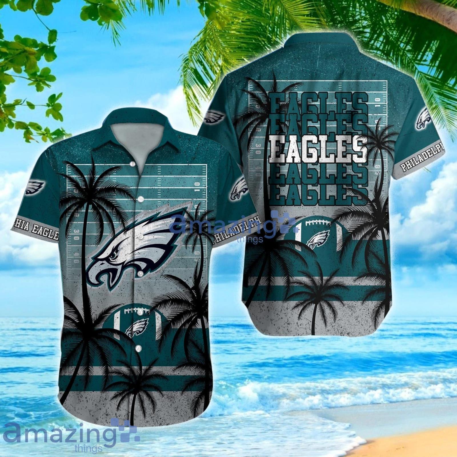 Philadelphia Eagles Hawaiian Shirt Coconut Tree Best Beach Gift