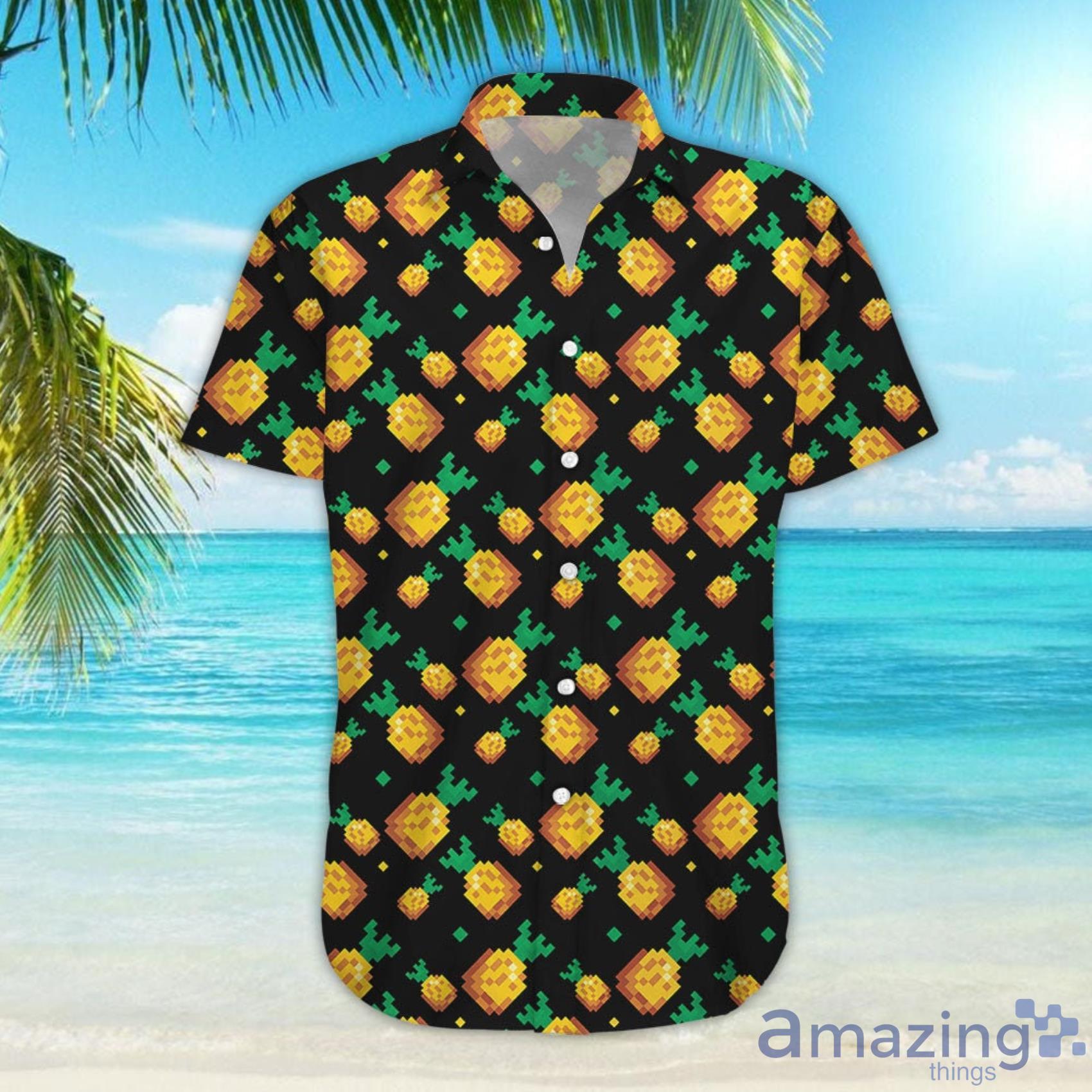 Pineapple Pattern Lovely Short Sleeve Hawaiian Shirt And Short image Pineapple Pattern Lovely Short Sleeve Hawaiian Shirt And Short Product Photo 4