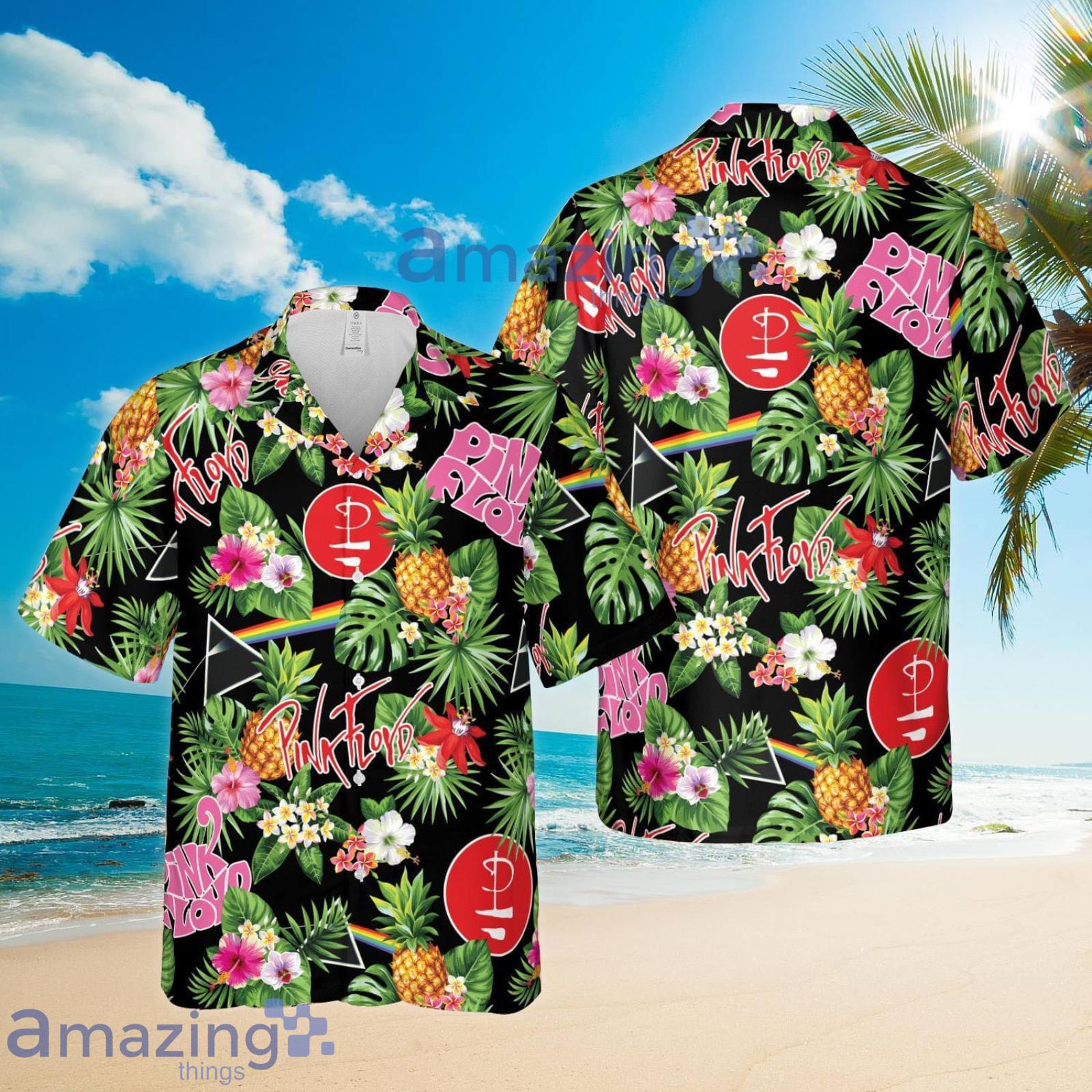 Pink Floyd Beach Pineapple Summer Set Hawaiian Shirt And Shorts Product Photo 1