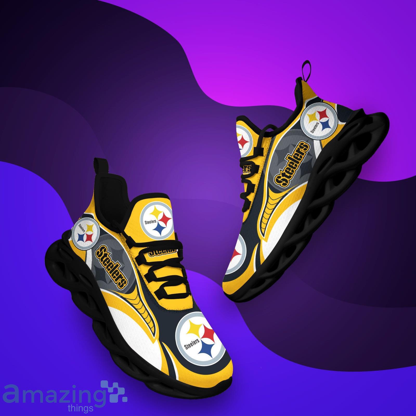 Pittsburgh Steelers Max Soul Shoes Sneaker Running Shoes For Fans image Pittsburgh Steelers Max Soul Shoes Sneaker Running Shoes For Fans Product Photo 6