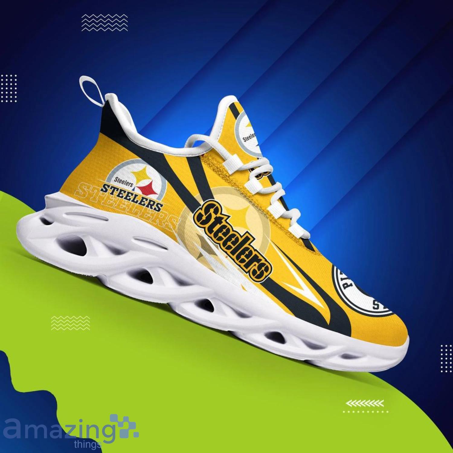 Pittsburgh Steelers NFL Max Soul Shoes Custom Name Running Shoes For Men  And Women - Banantees