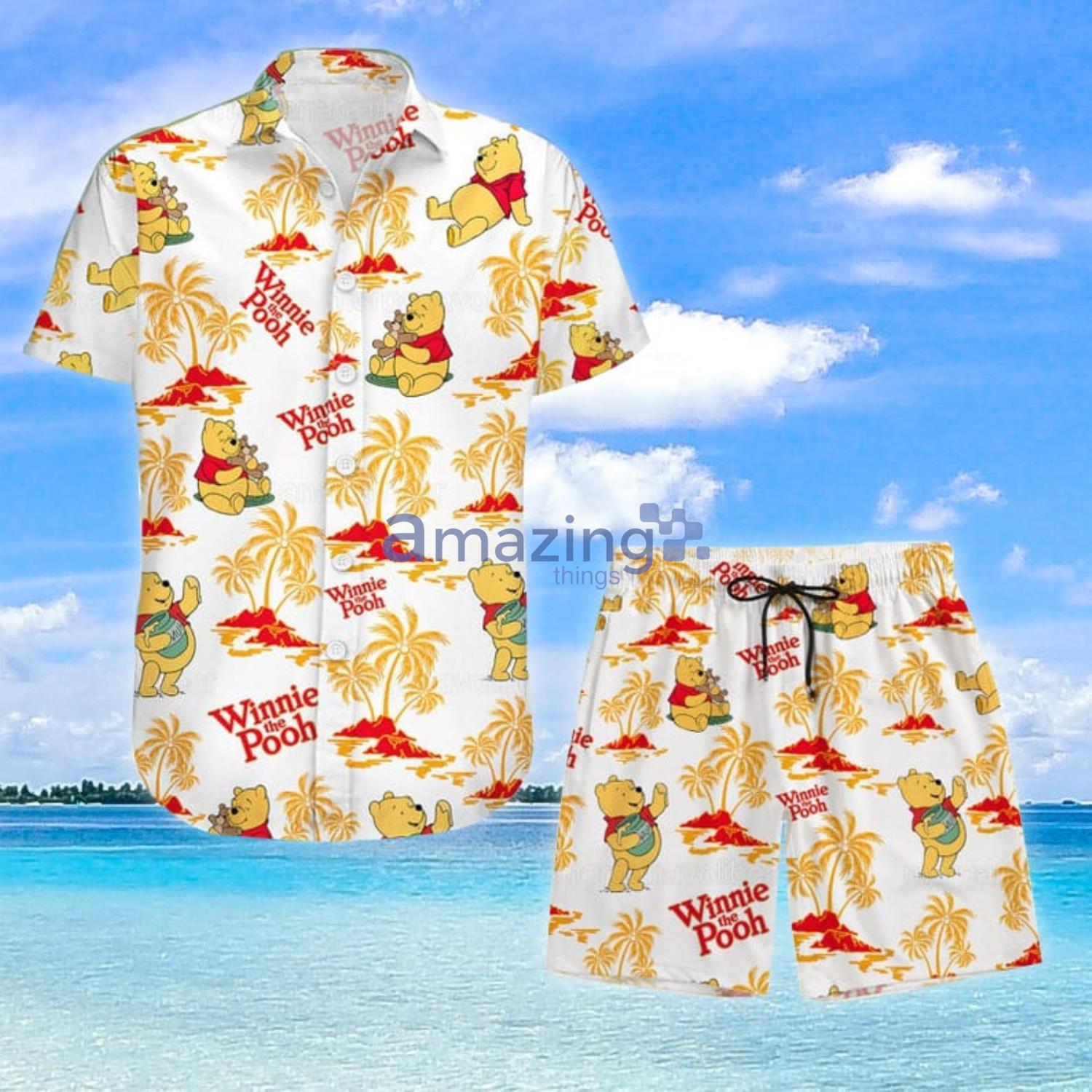 Pooh Bear Shirt Pooh Summer Gift Hawaiian Shirt And Shorts Product Photo 1