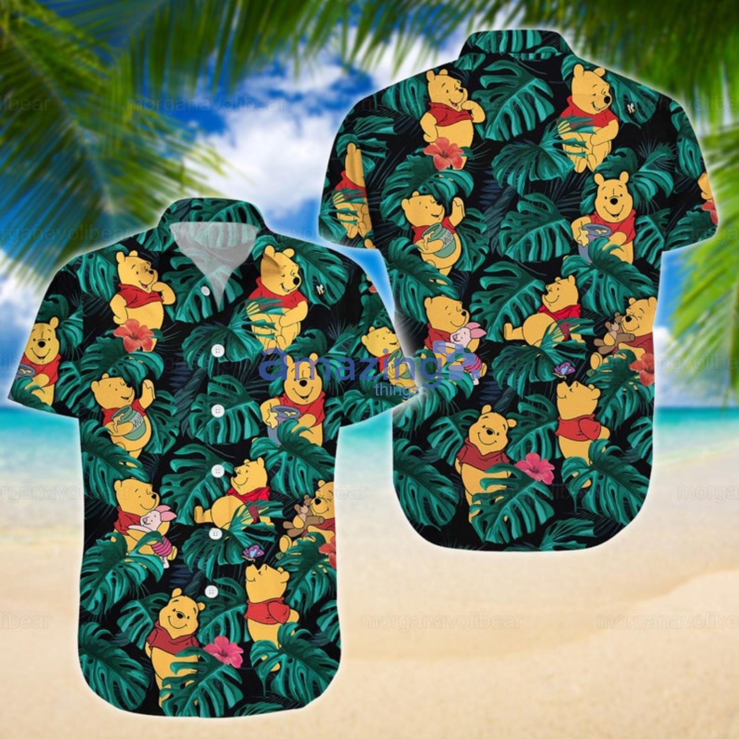 Pooh Shirts For Men Pooh Summer Gift Hawaiian Shirt And Shorts Product Photo 1