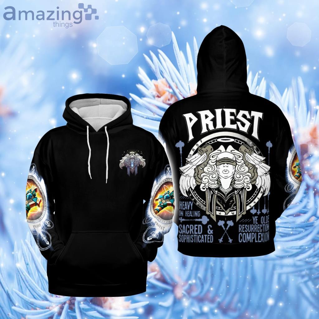 Priest Heavy On Healing Wow AOP Hoodie Hoodie 3D - Priest Heavy On Healing Wow AOP Hoodie Hoodie 3D