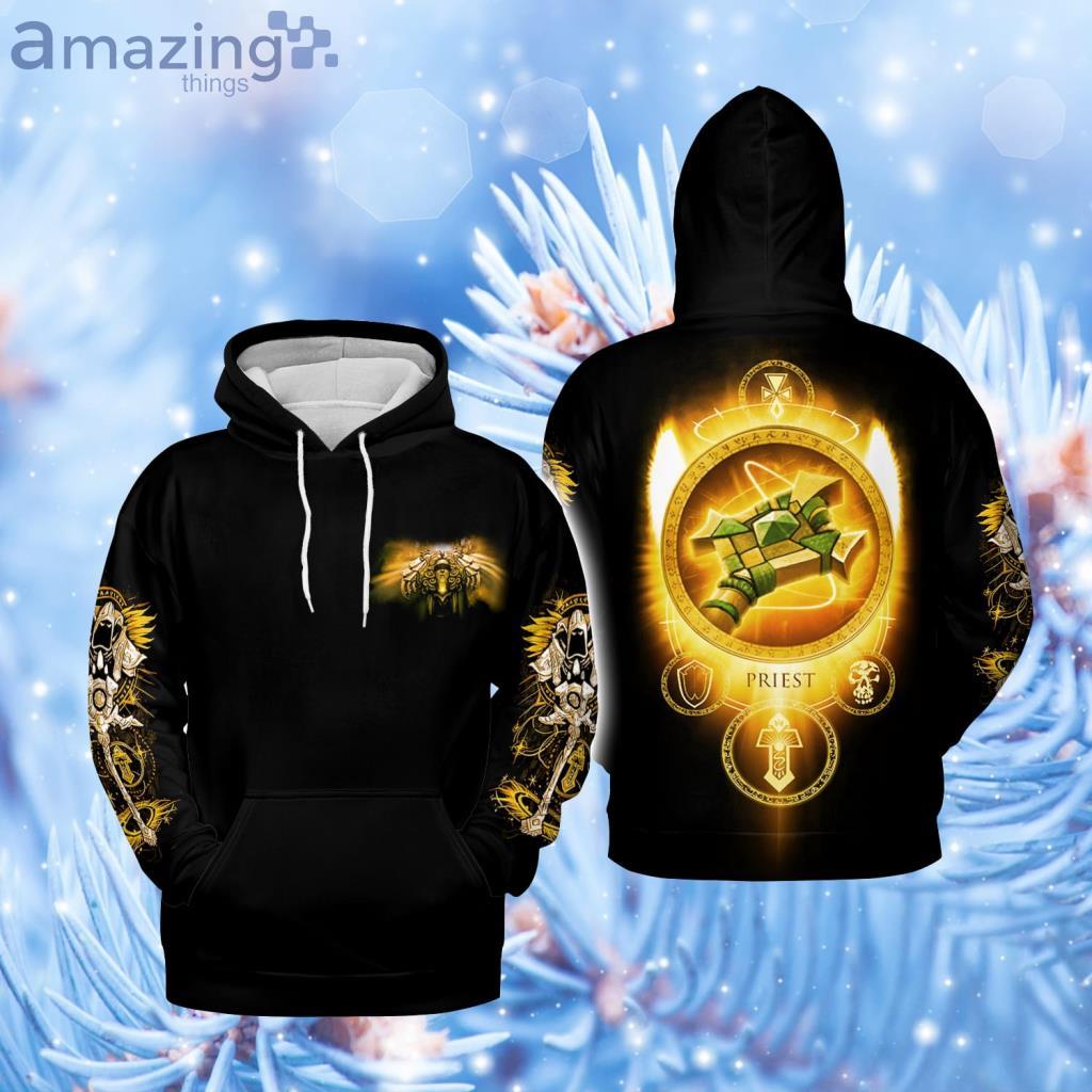 Priest Icon Class WoW AOP Hoodie Hoodie 3D - Priest Icon Class WoW AOP Hoodie Hoodie 3D