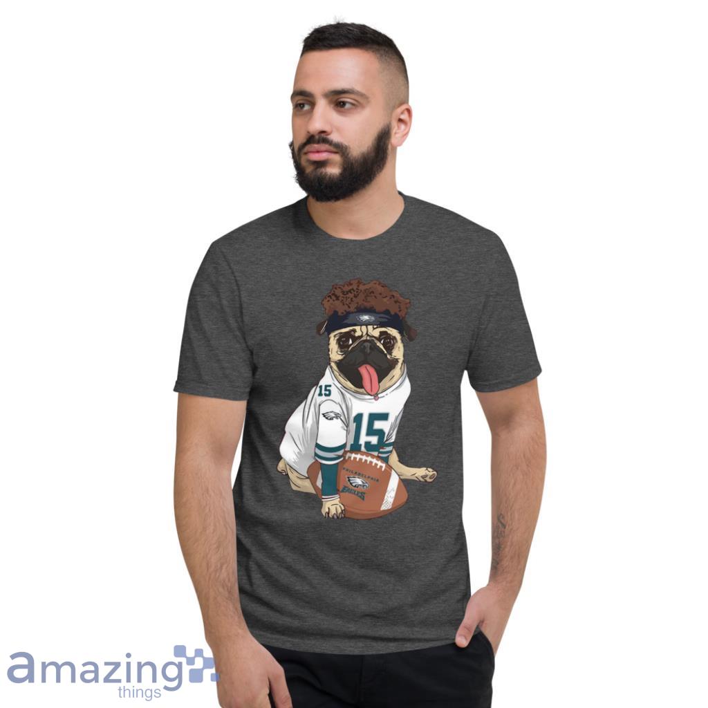 Pug Fan Philadelphia Eagles NFL Shirt image Pug Fan Philadelphia Eagles NFL Shirt - Short Sleeve T-Shirt-1