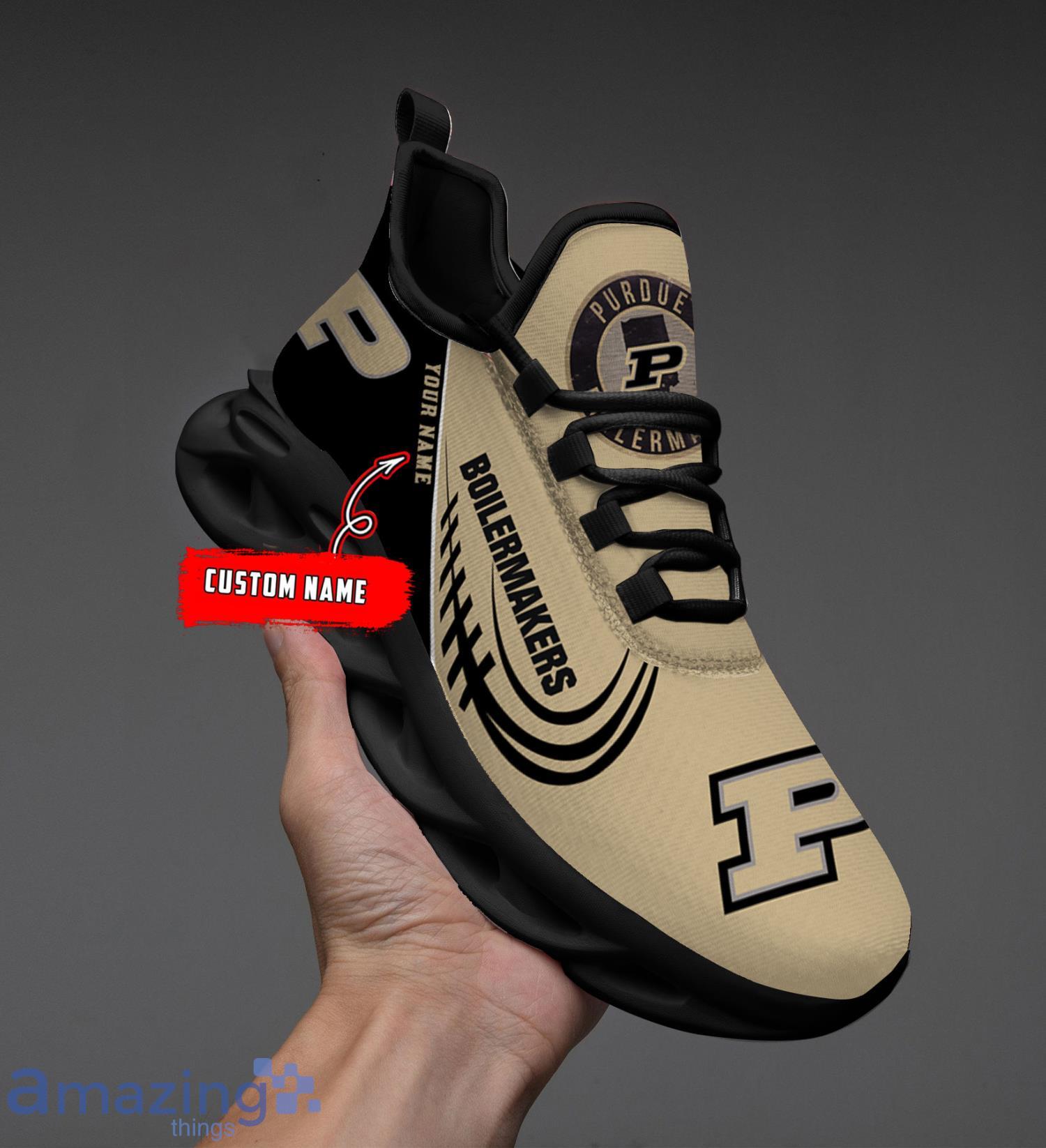 Purdue Boilermakers Custom Name Sneakers Max Soul Shoes Product Photo 1