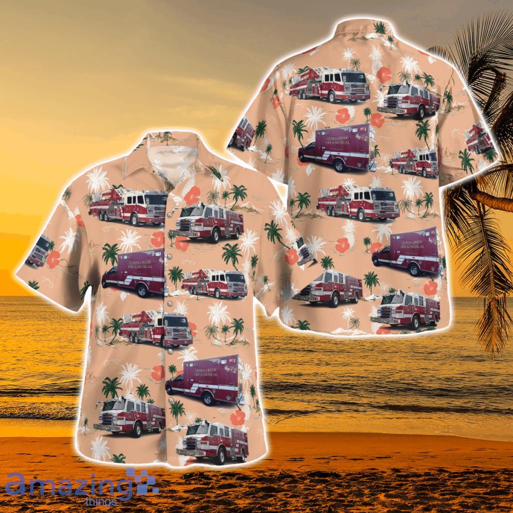 Queen Creek Fire & Medical, Queen Creek, Arizona Hawaiian Shirt - Queen Creek Fire & Medical, Queen Creek, Arizona Hawaiian Shirt