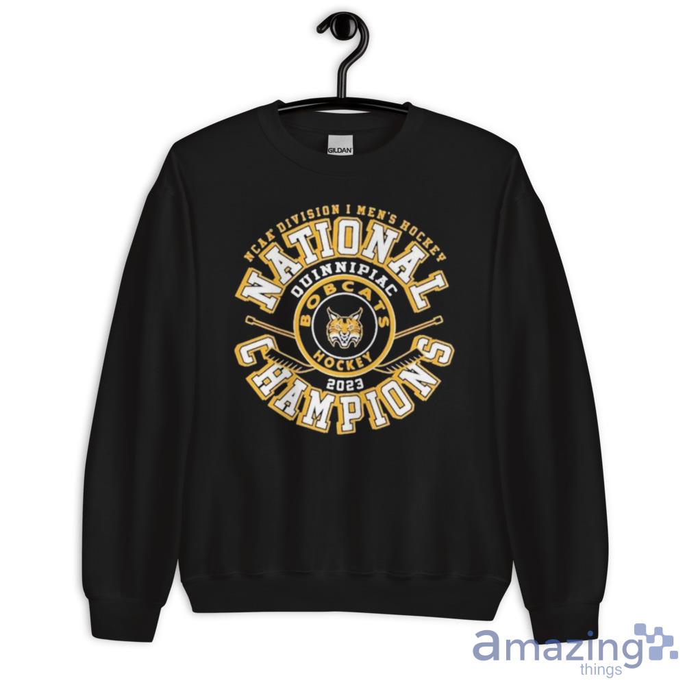 Quinnipiac Bobcats Ncaa Men's Ice Hockey National Champions 2023 Hoodie image Quinnipiac Bobcats Ncaa Men's Ice Hockey National Champions 2023 Hoodie