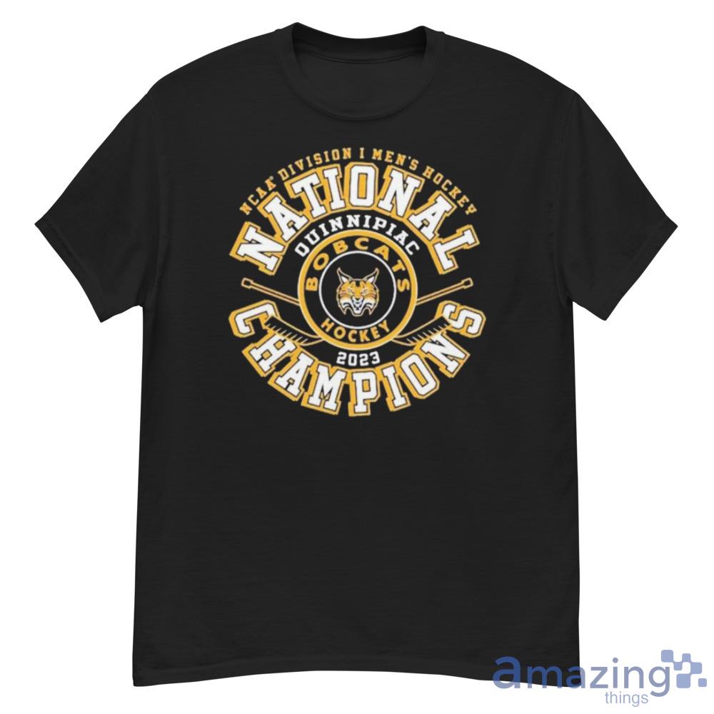 Quinnipiac Bobcats Ncaa Men's Ice Hockey National Champions 2023 Hoodie image Quinnipiac Bobcats Ncaa Men's Ice Hockey National Champions 2023 Hoodie - G500 Men’s Classic T-Shirt