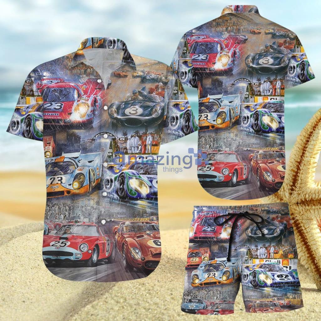 Racing Car Hawaiian Shirt - Racing Car Vintage Art Hawaiian Shirt And Short - Racing Car Hawaiian Shirt - Racing Car Vintage Art Hawaiian Shirt And Short