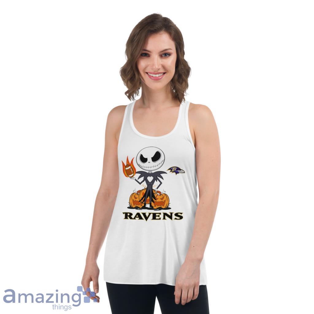 NFL Pittsburgh Steelers Football Jack Skellington Halloween Women's V-Neck  T-Shirt