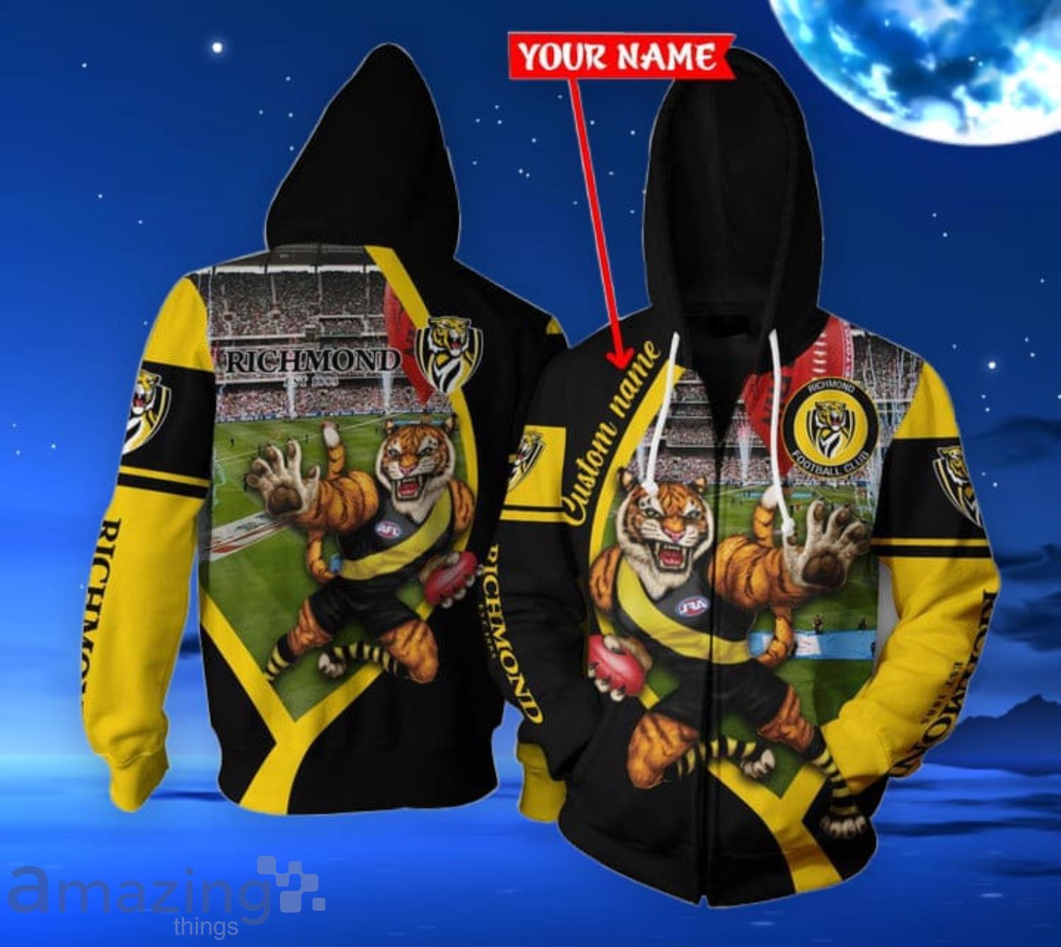 Richmond Football Club Mascot Personalized Name 3D All Over Print Shirt For Fans Product Photo 1