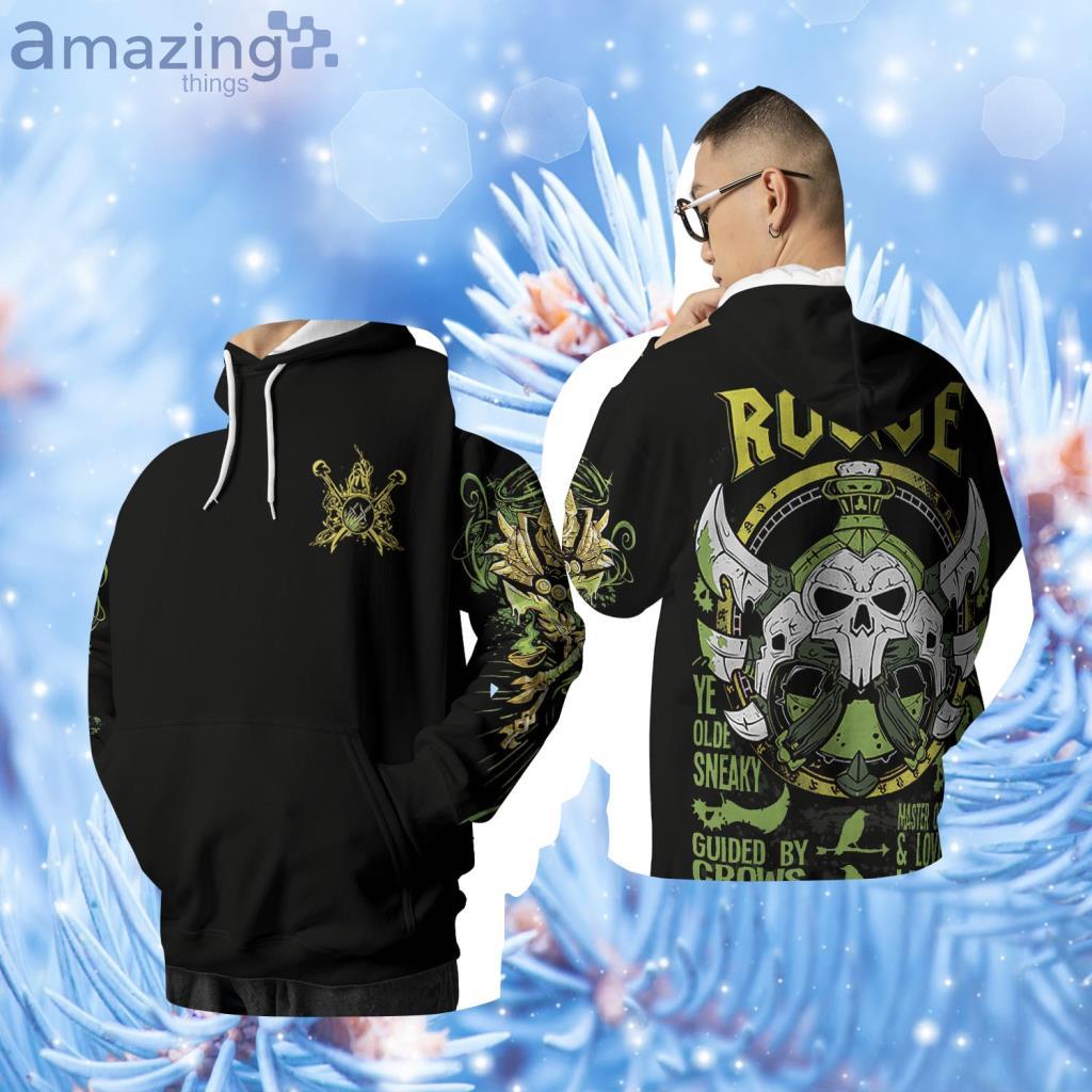 Rogue Quote V3 WoW Class AOP Hoodie 3D - Rogue Quote V3 WoW Class AOP Hoodie 3D