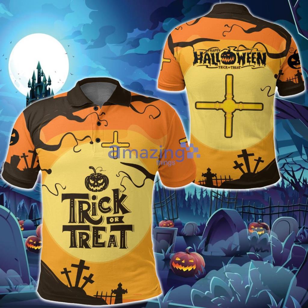 Rotuma Polynesia Halloween Trick or Treat Polo Shirt - Rotuma Polynesia Halloween Trick or Treat Polo Shirt