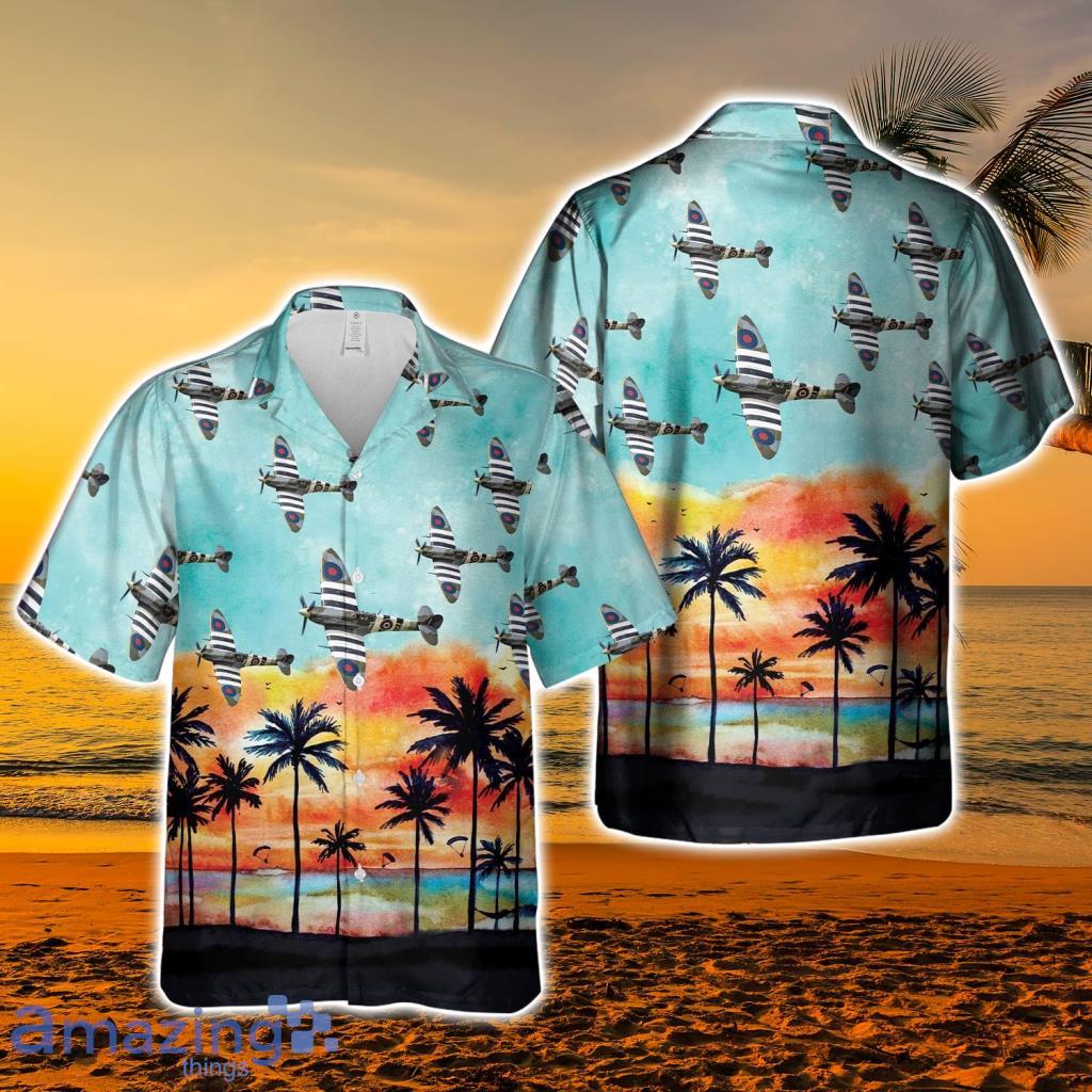 Royal Air Force Spitfire Hawaiian Shirt - Royal Air Force Spitfire Hawaiian Shirt
