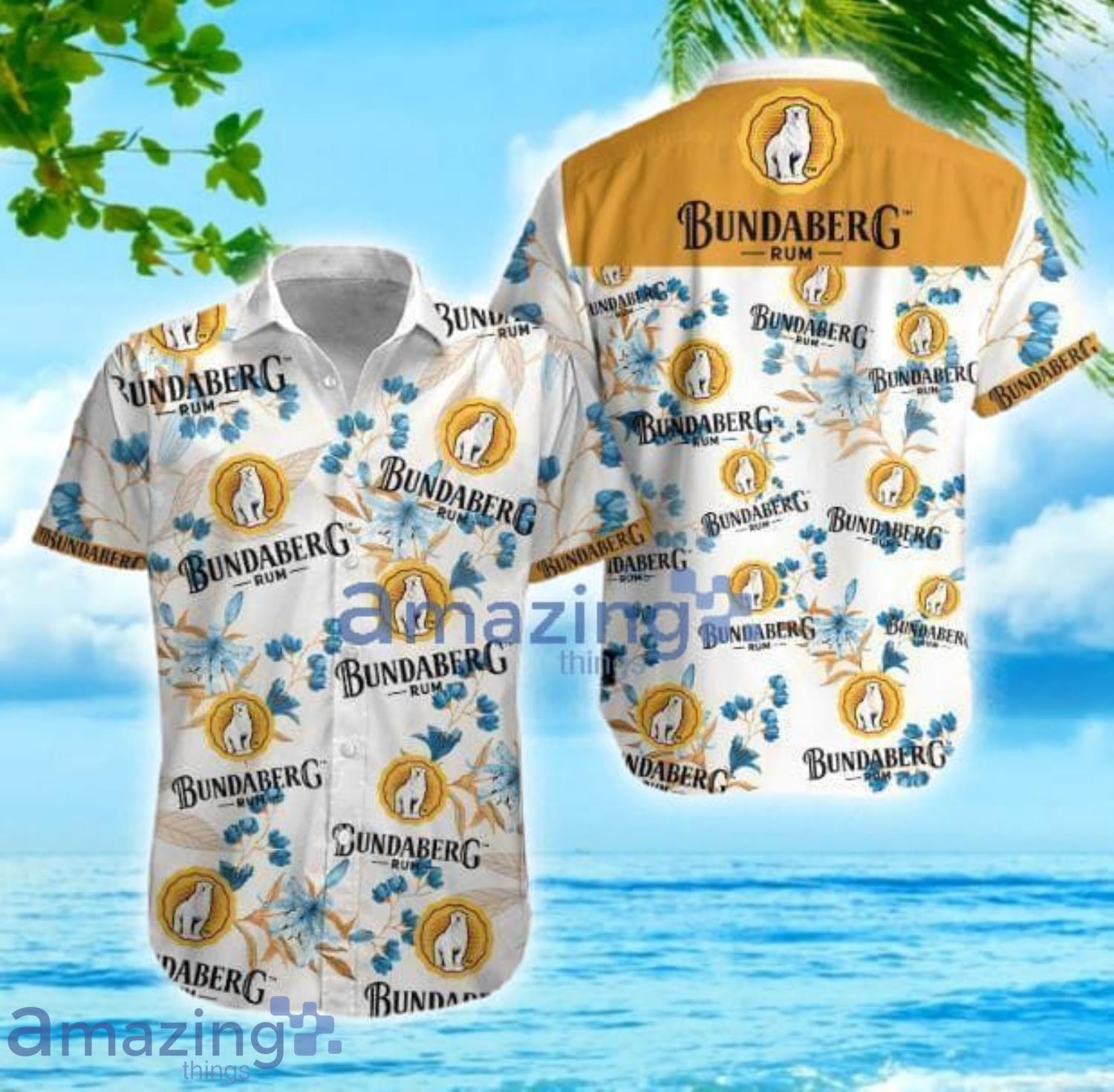 Rum Bundaberg Tropical Short Sleeve Aloha Hawaiian Shirt For Men And Women Product Photo 1