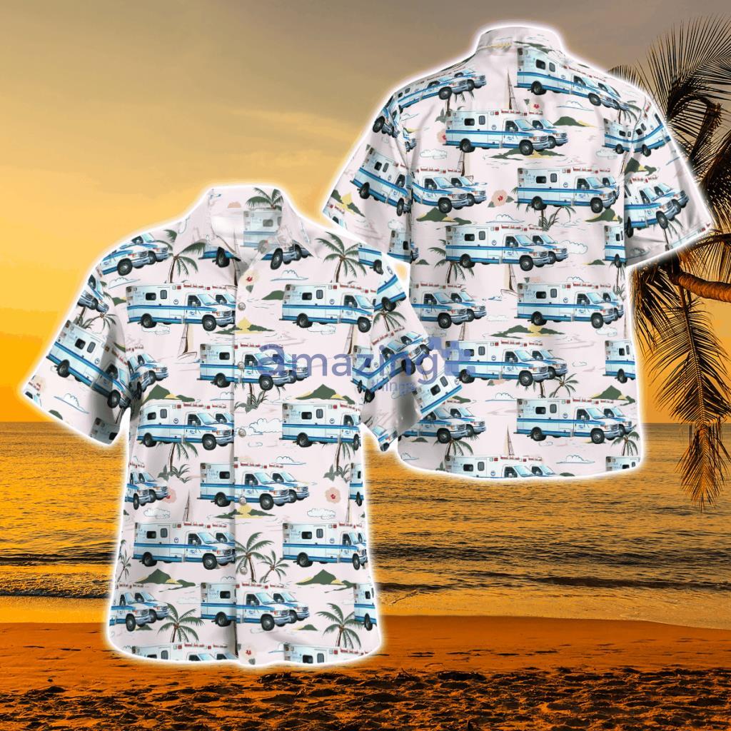 San Diego, California, Rady Children's Hospital Ambulance Tropical Hawaiian Shirt - San Diego, California, Rady Children's Hospital Ambulance Tropical Hawaiian Shirt