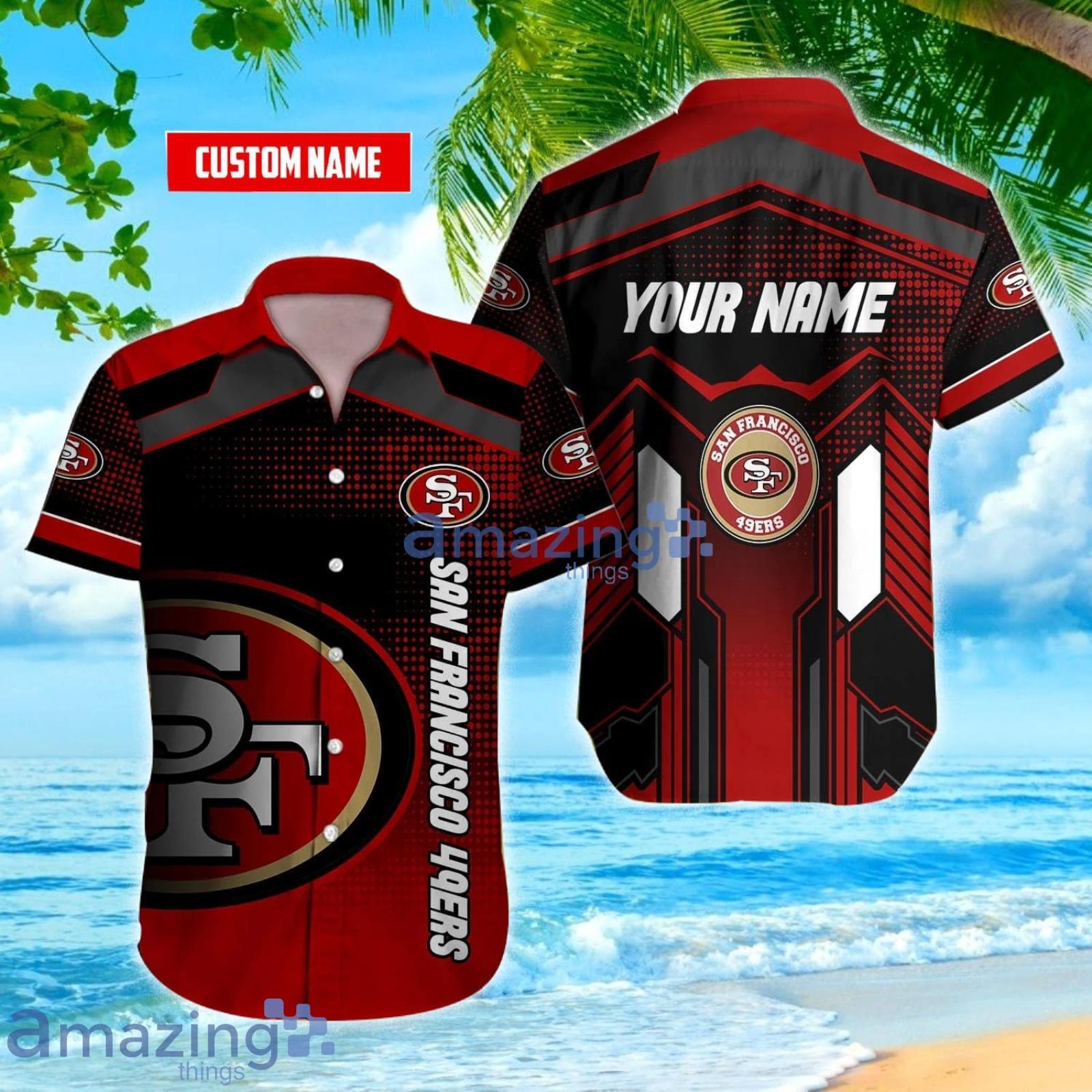 San Francisco 49ers Logo Custom Name For Fans Hawaiian Shirt